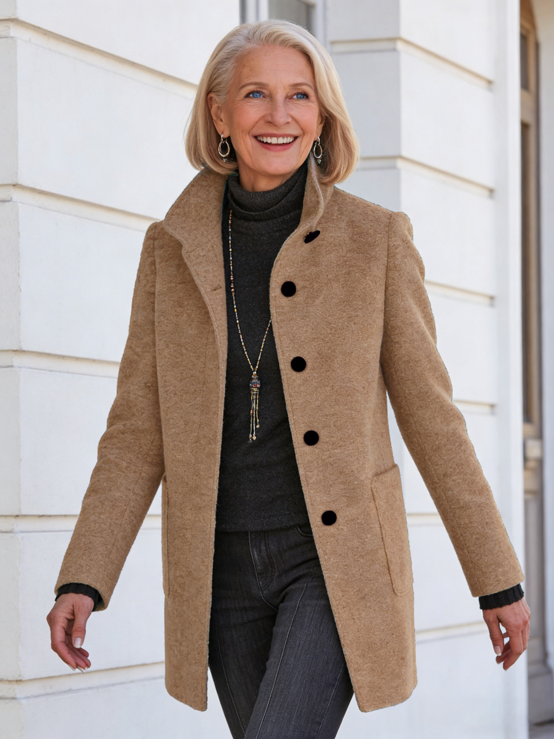 Cobalt Blue Tailored Coat