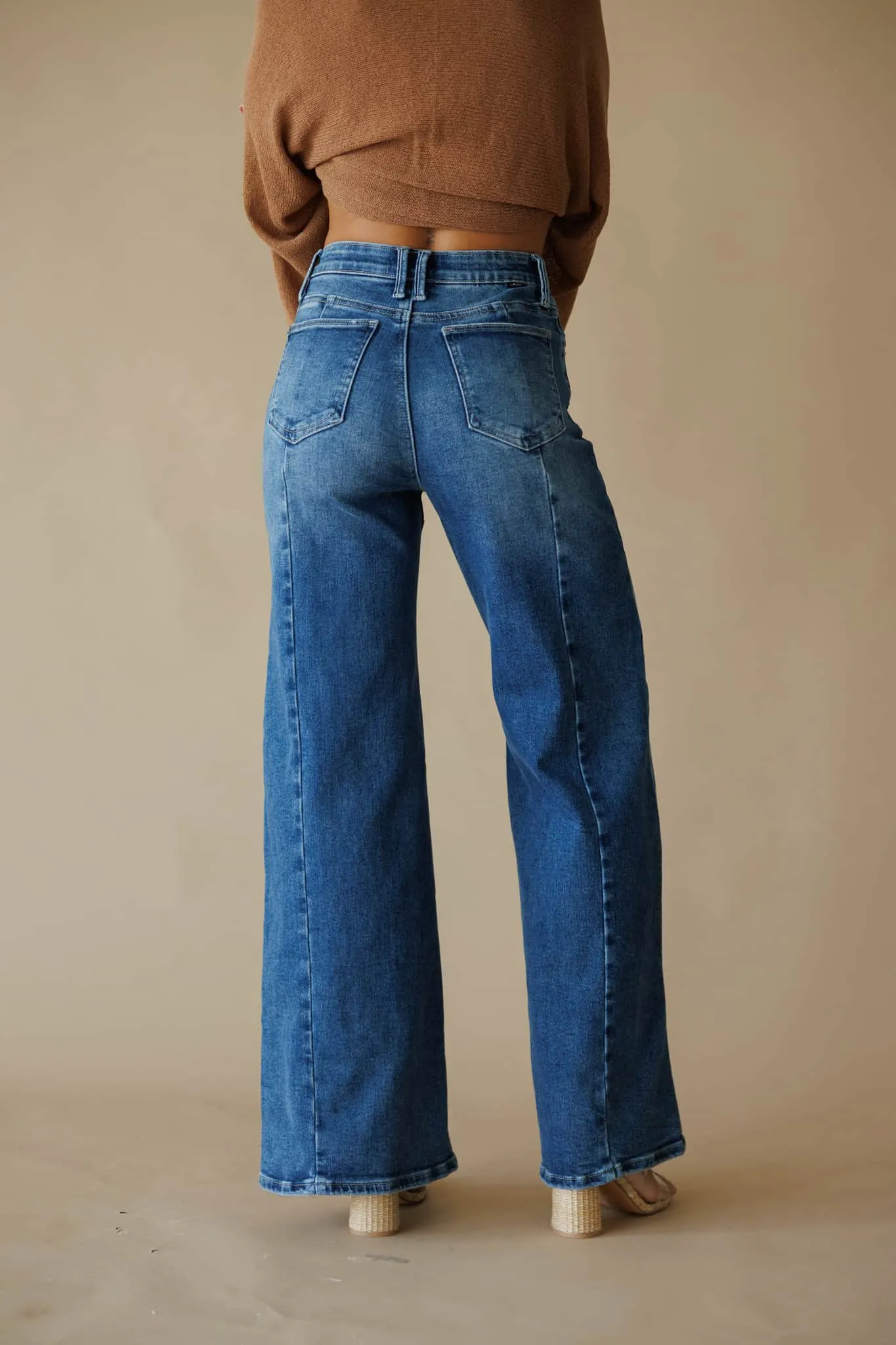 Midland Stretch Wide-Leg Jean