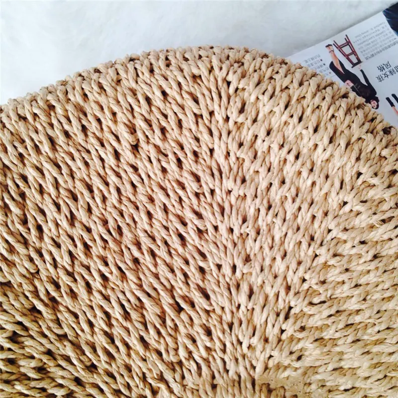 Woven Straw-Style Tote Bag