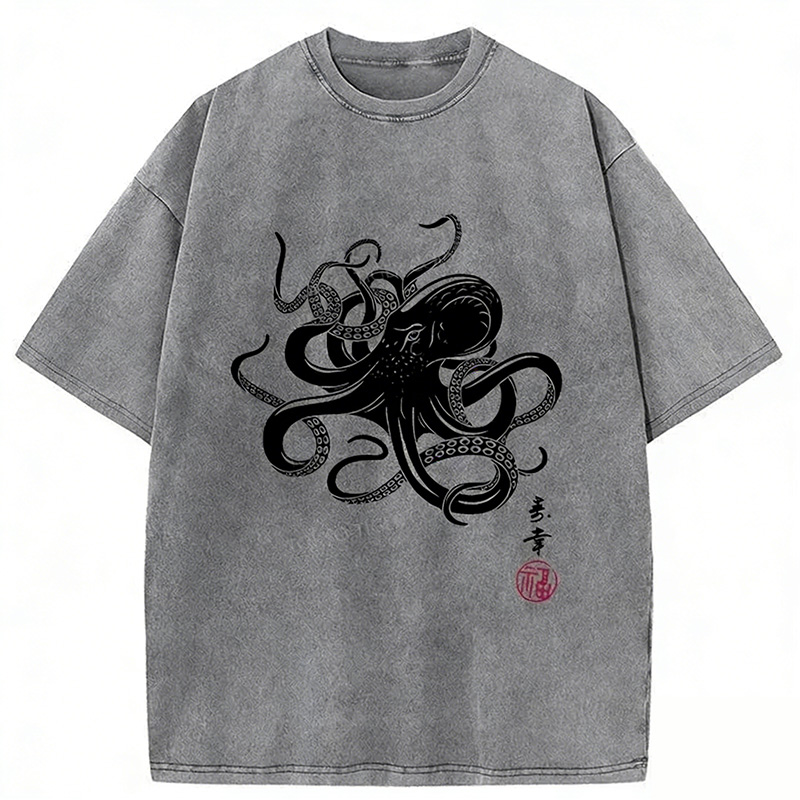 Vintage Octopus Japan Washed T-shirt
