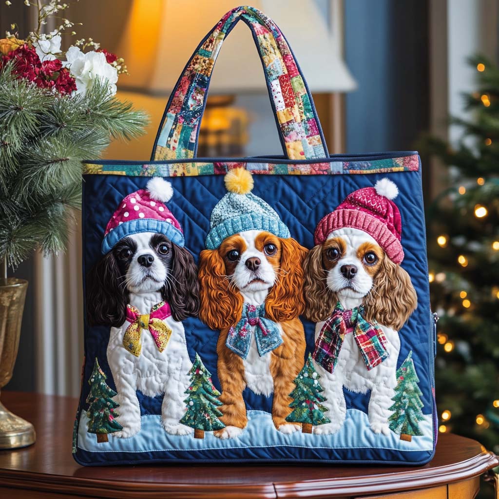 Spaniel Quilted Tote Bag