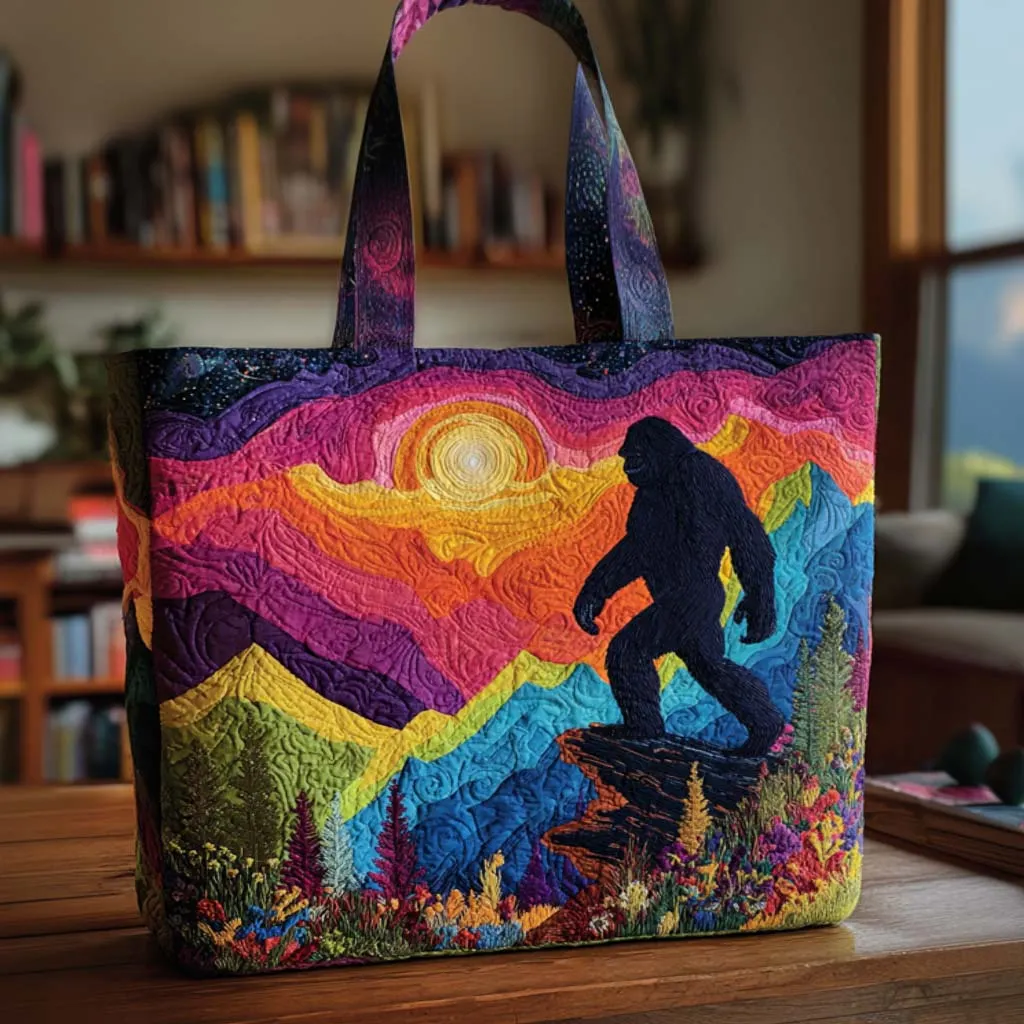 Bigfoot Quilted Tote Bag