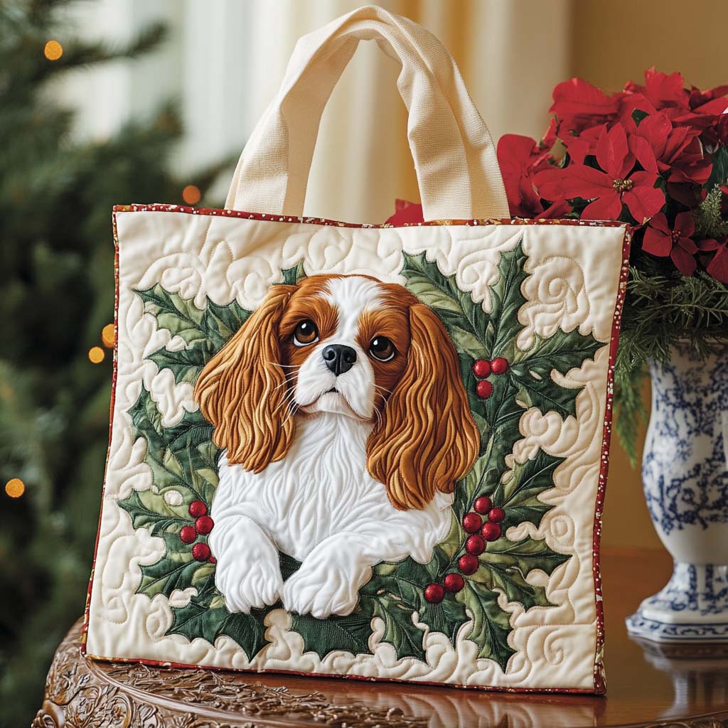 Spaniel Quilted Tote Bag
