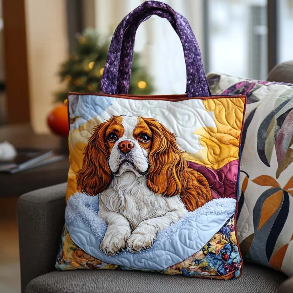 Spaniel Quilted Tote Bag