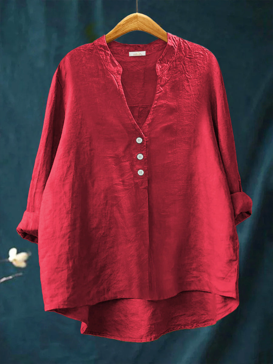 Casual Cotton & Linen Shirt