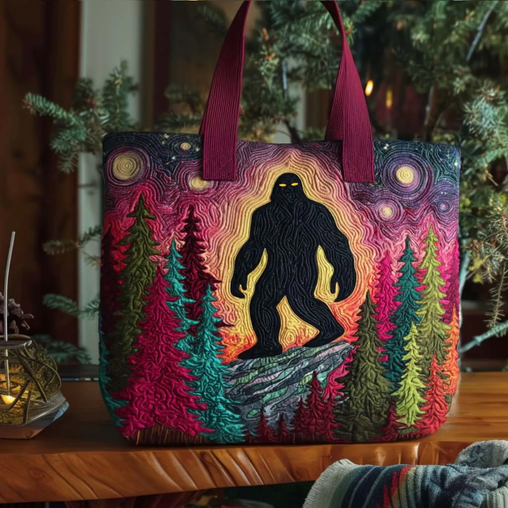 Bigfoot Quilted Tote Bag
