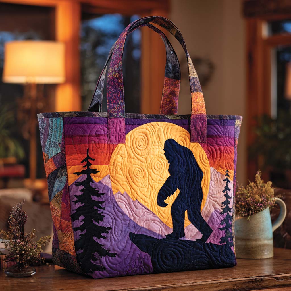 Bigfoot Quilted Tote Bag