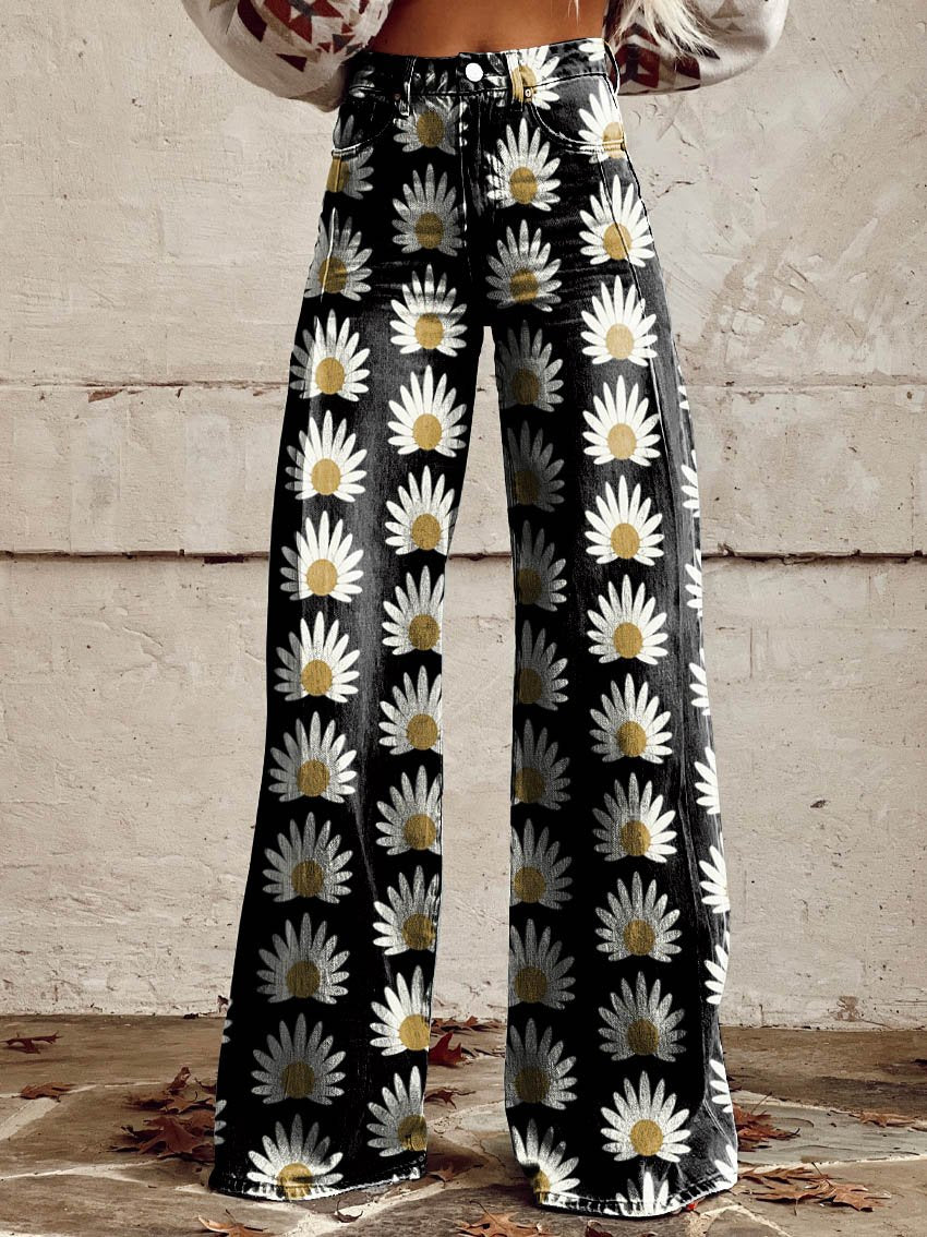 Magritte Casual Wide-Leg Pants