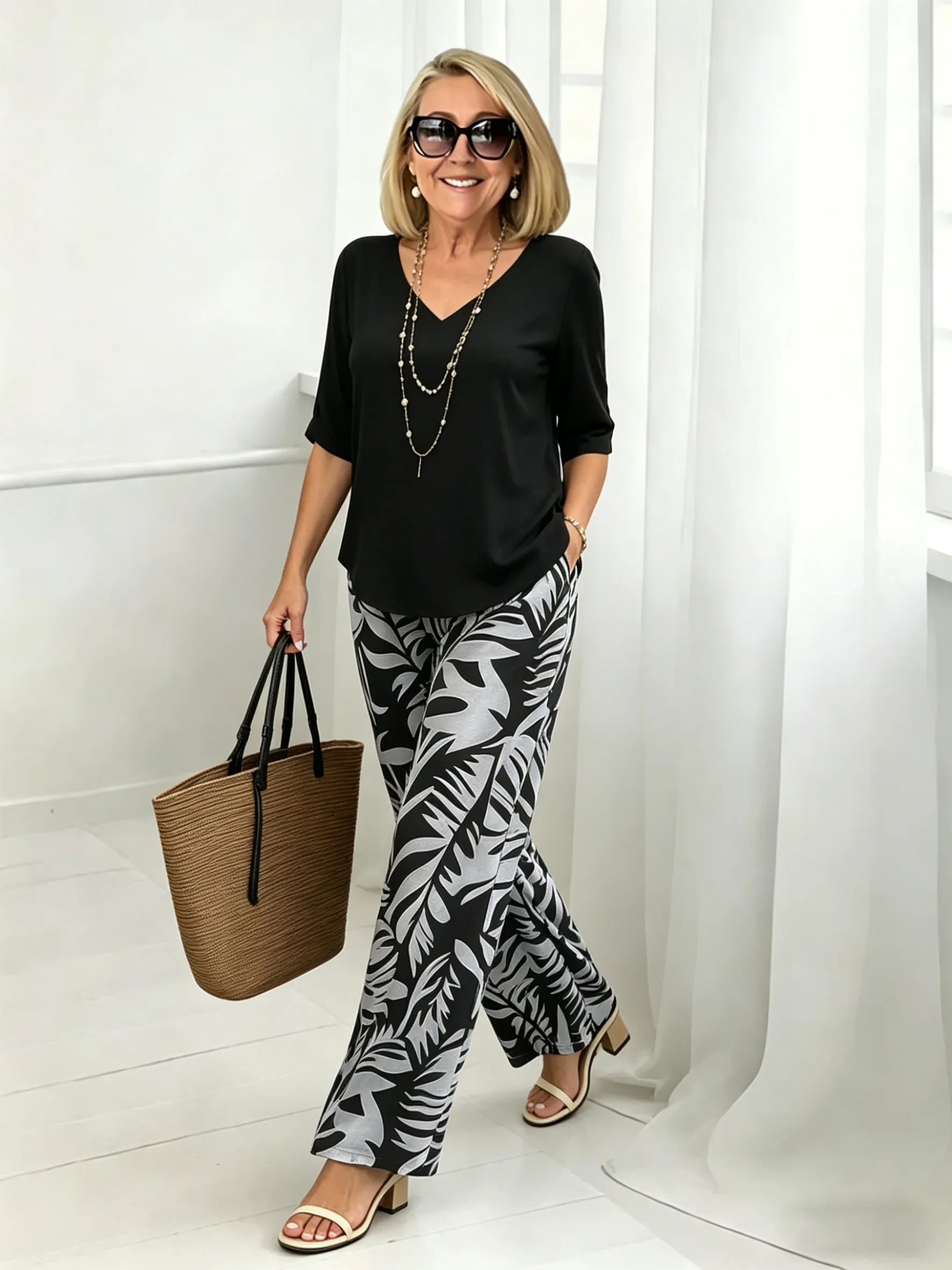 V-Neck Pants