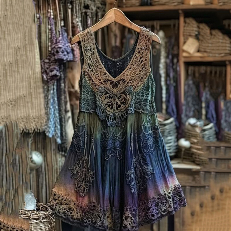 Vintage Viking Gradient Tribal Pattern Comfy Tank Top