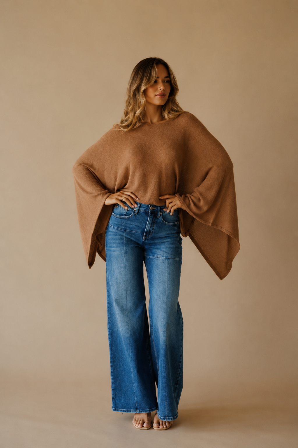 Midland Stretch Wide-Leg Jean