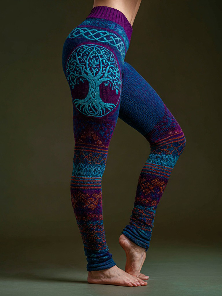 Women's Viking Celtic Knot Tree Of Life Leggings