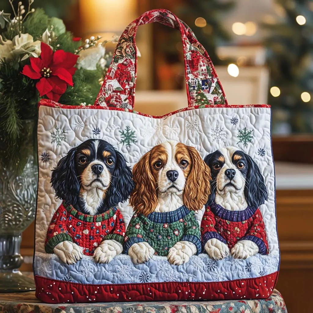 Spaniel Quilted Tote Bag