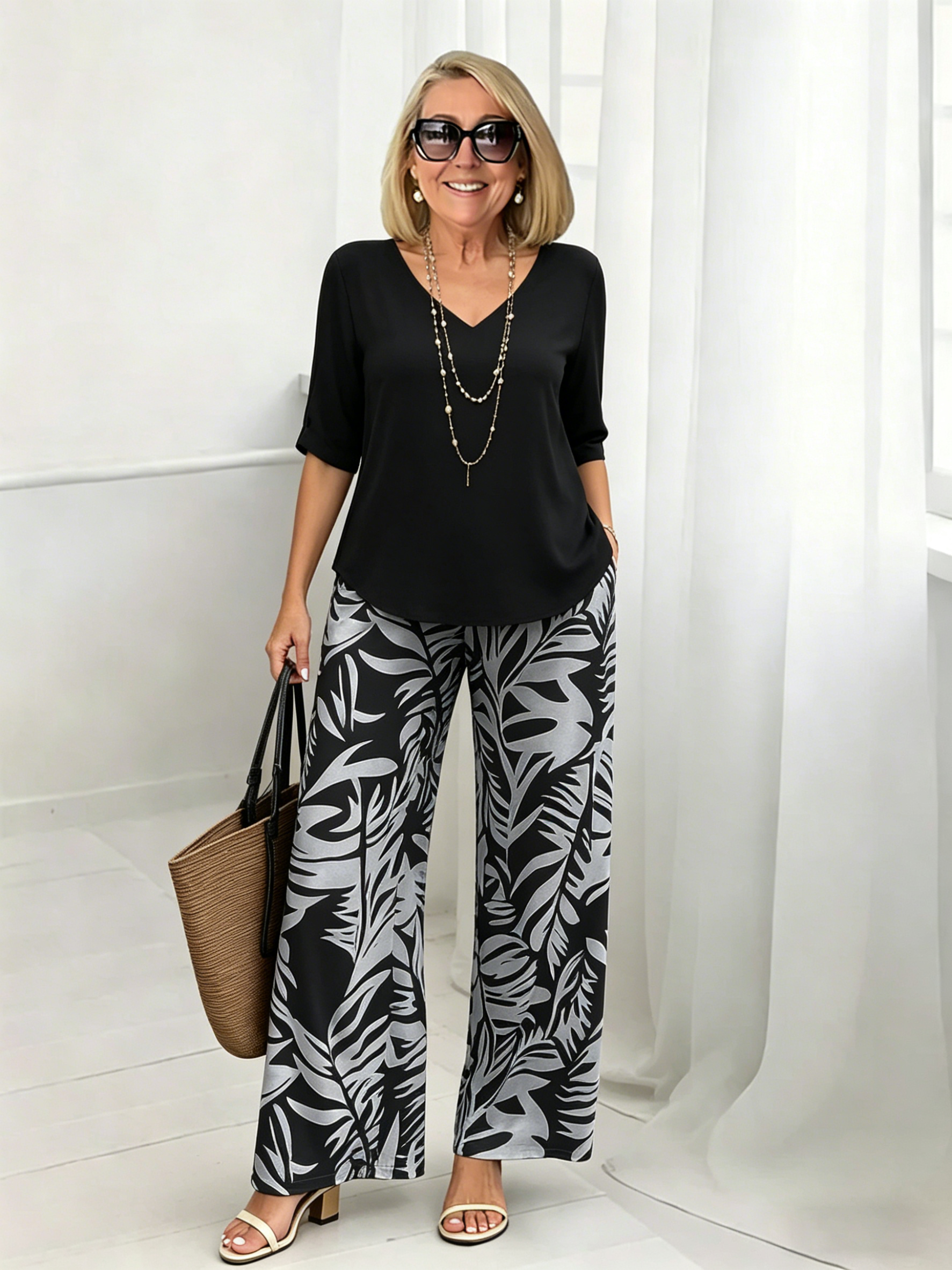 V-Neck Pants