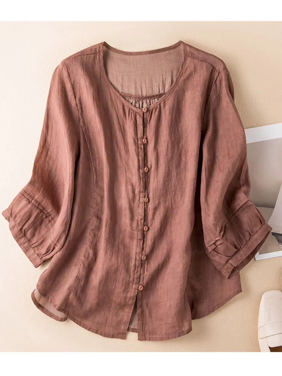 Cotton & Linen Casual Loose Shirt