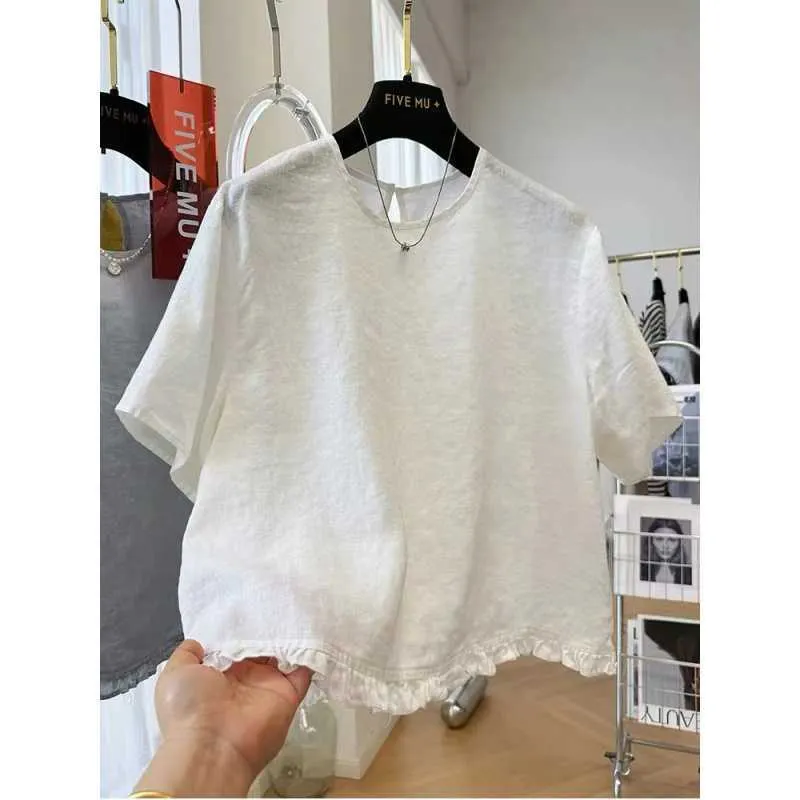 Solid Color Casual Cotton & Linen Shirt