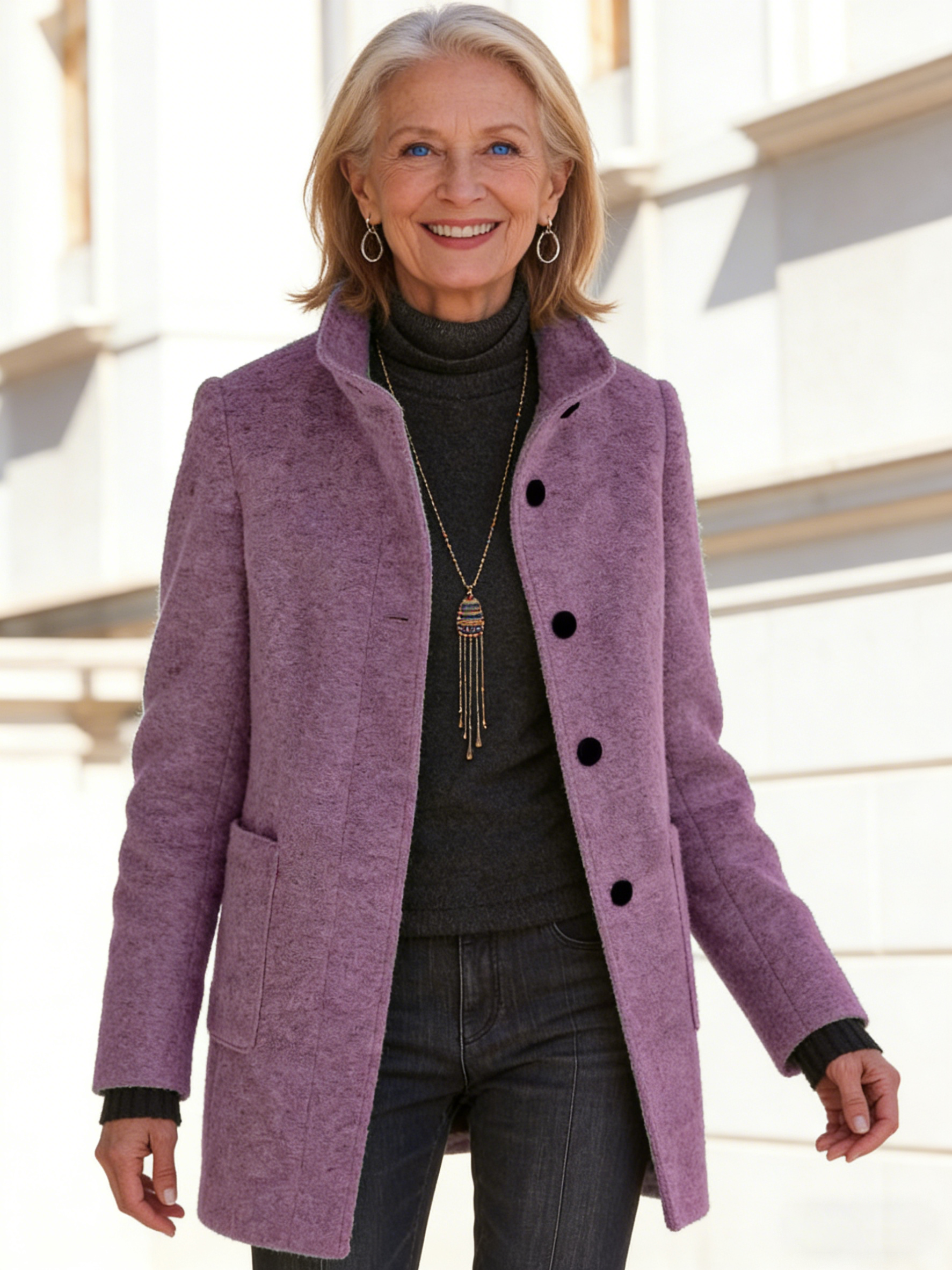 Cobalt Blue Tailored Coat