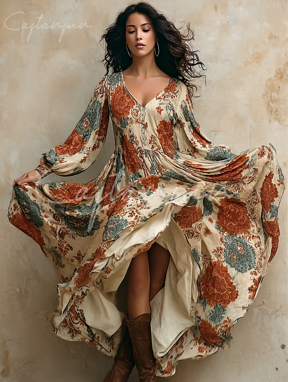 Women's Elegant Long Sleeve Dress