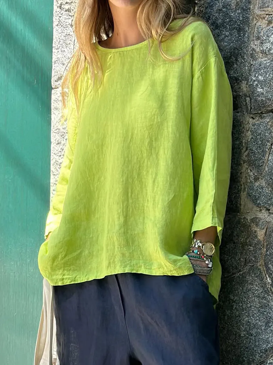 Cotton & Linen Casual Shirt