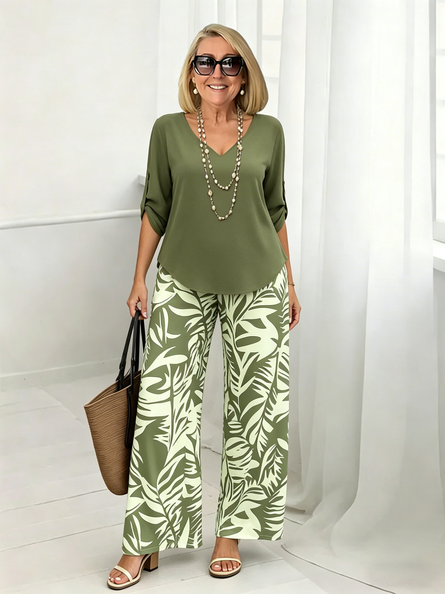 V-Neck Pants
