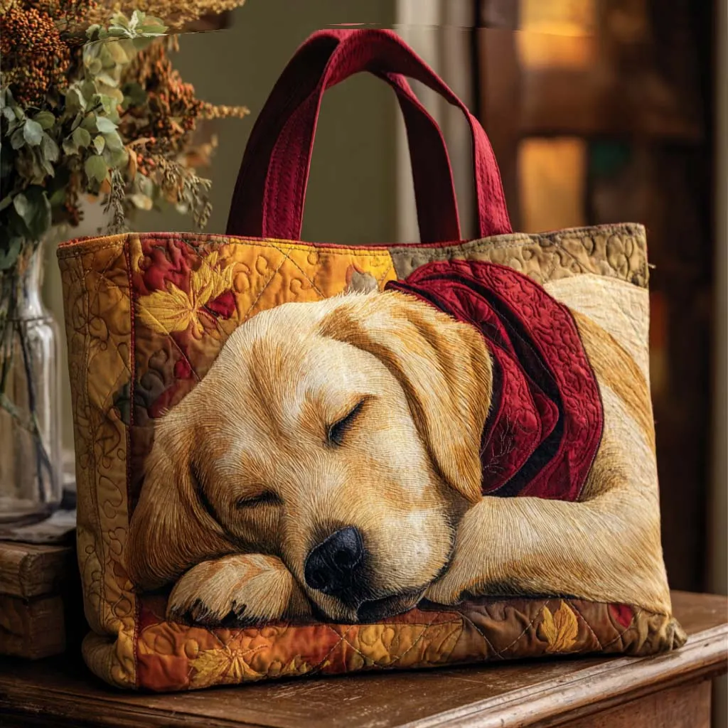 Labrador Quilted Tote Bag