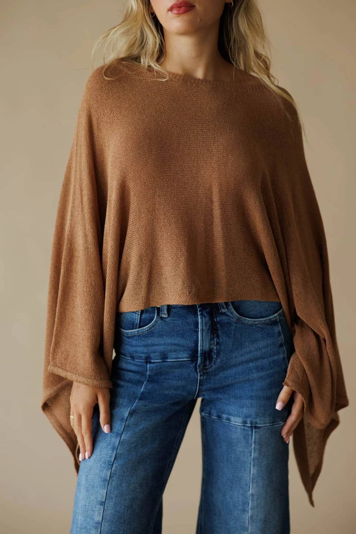 Knit Pancho Top