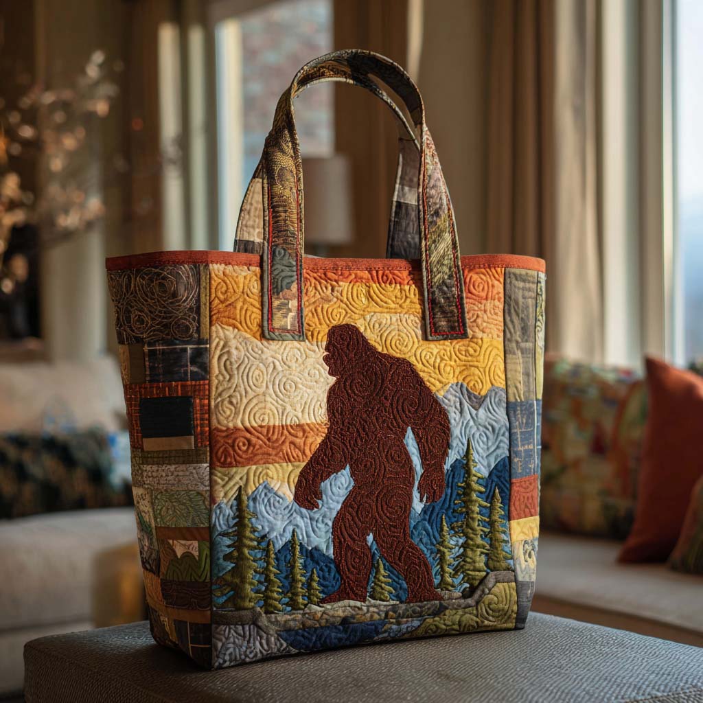 Bigfoot Quilted Tote Bag