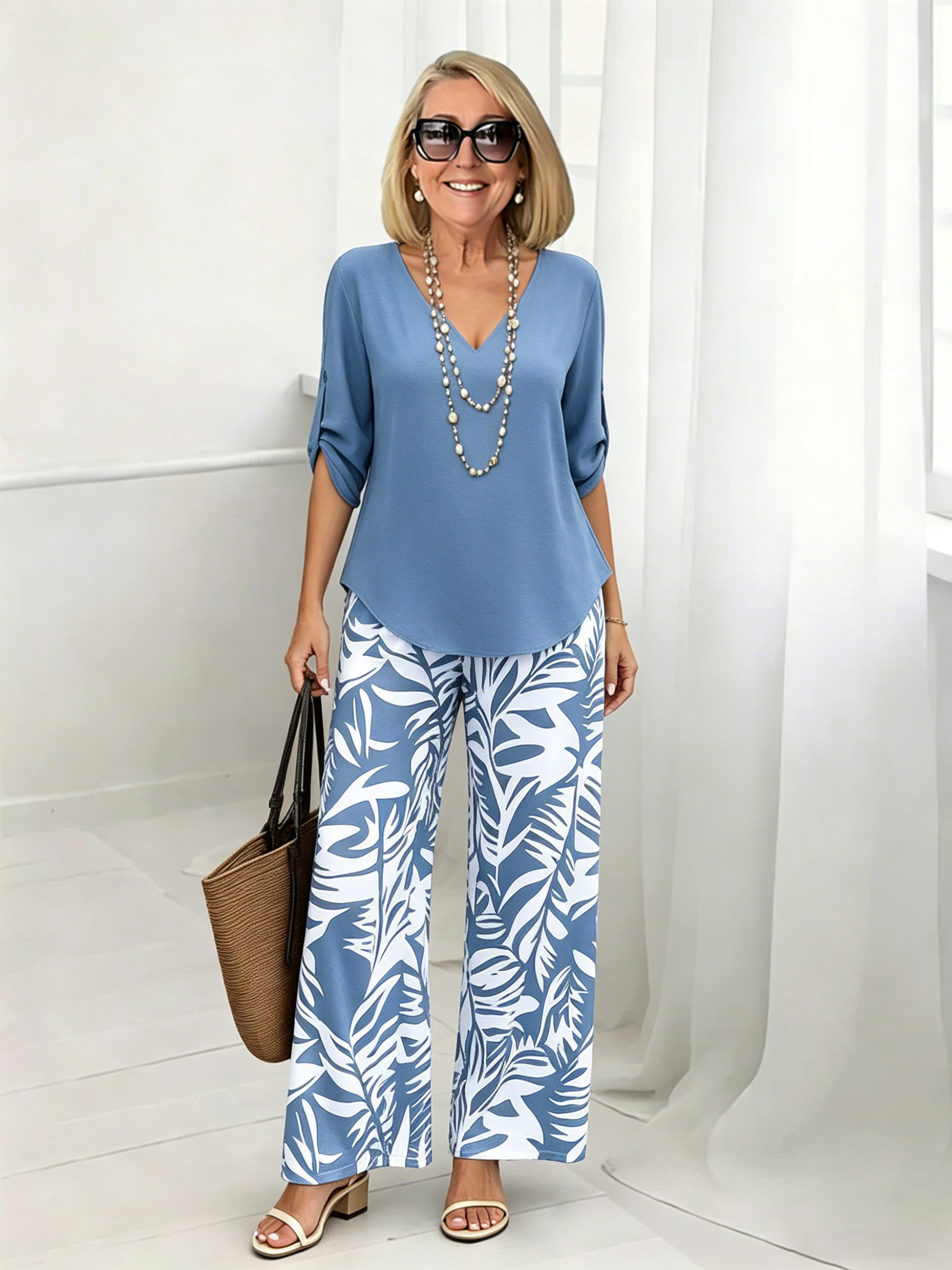 V-Neck Pants