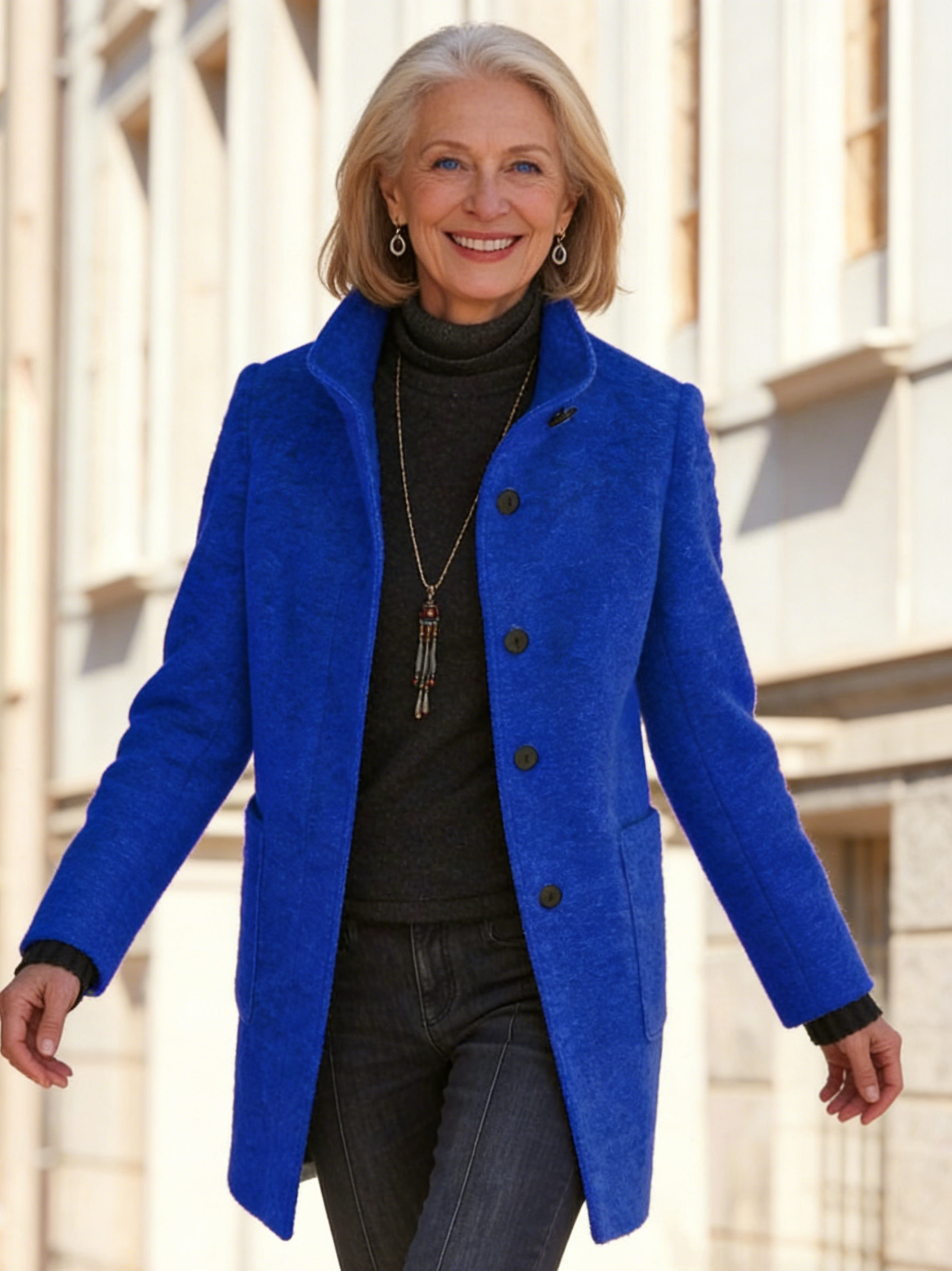 Cobalt Blue Tailored Coat