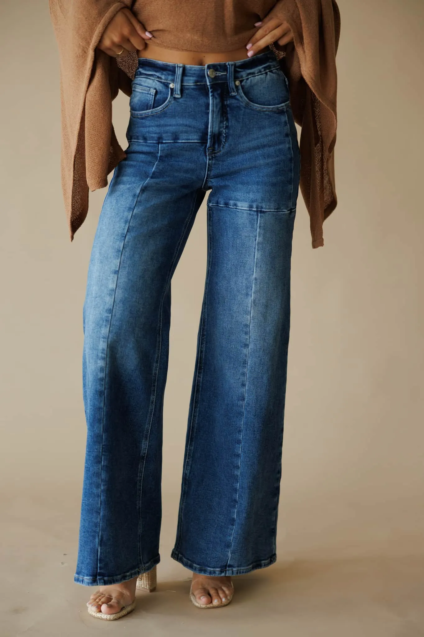 Midland Stretch Wide-Leg Jean