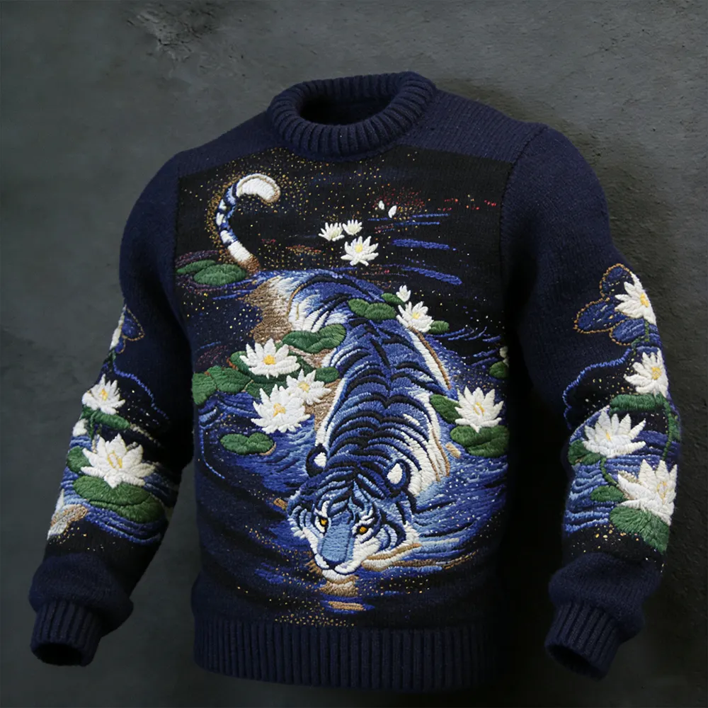 Lotus & Tiger Cozy Crewneck Sweater