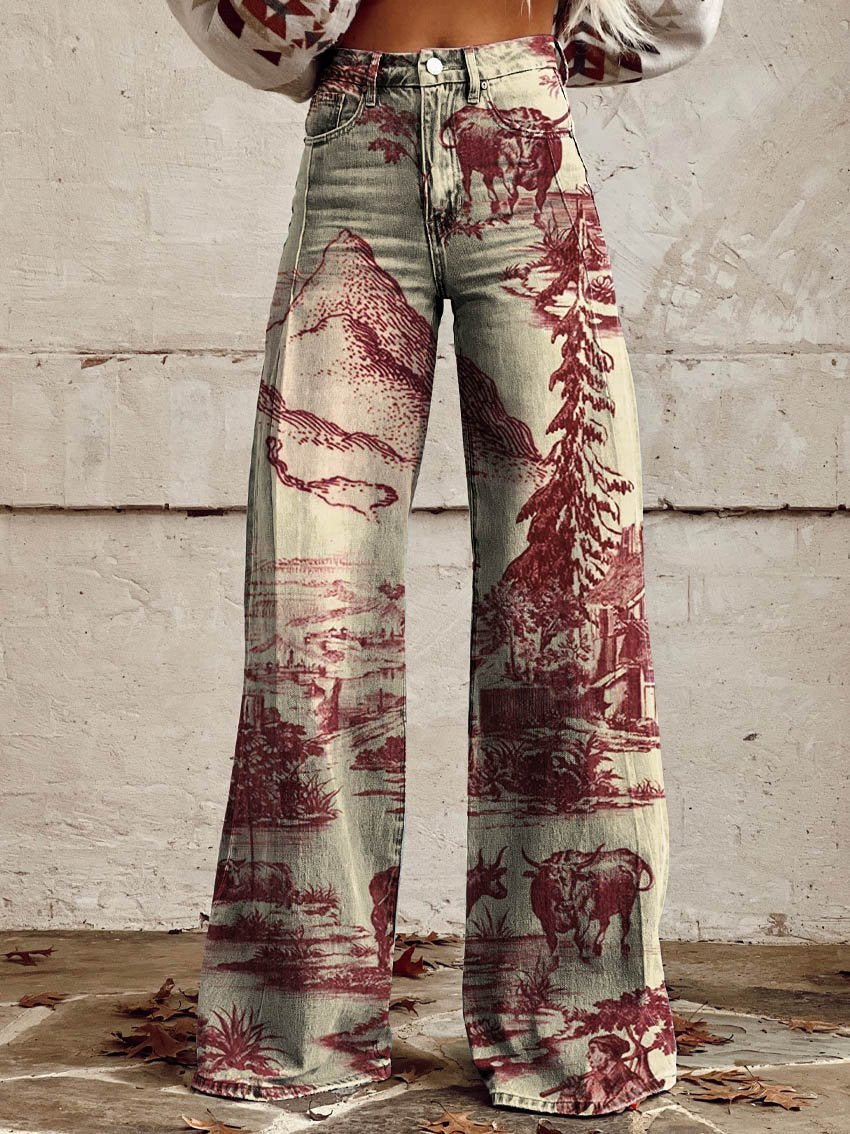 farm Casual Wide-Leg Pants
