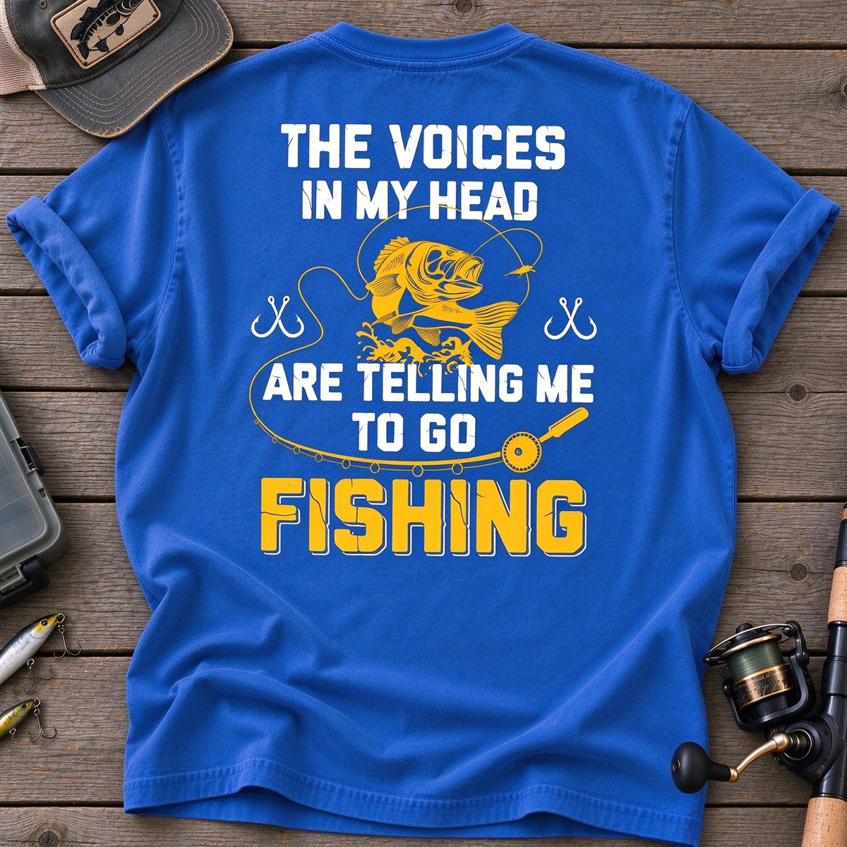 The Fishing Voice in My Head Classic T-shirt