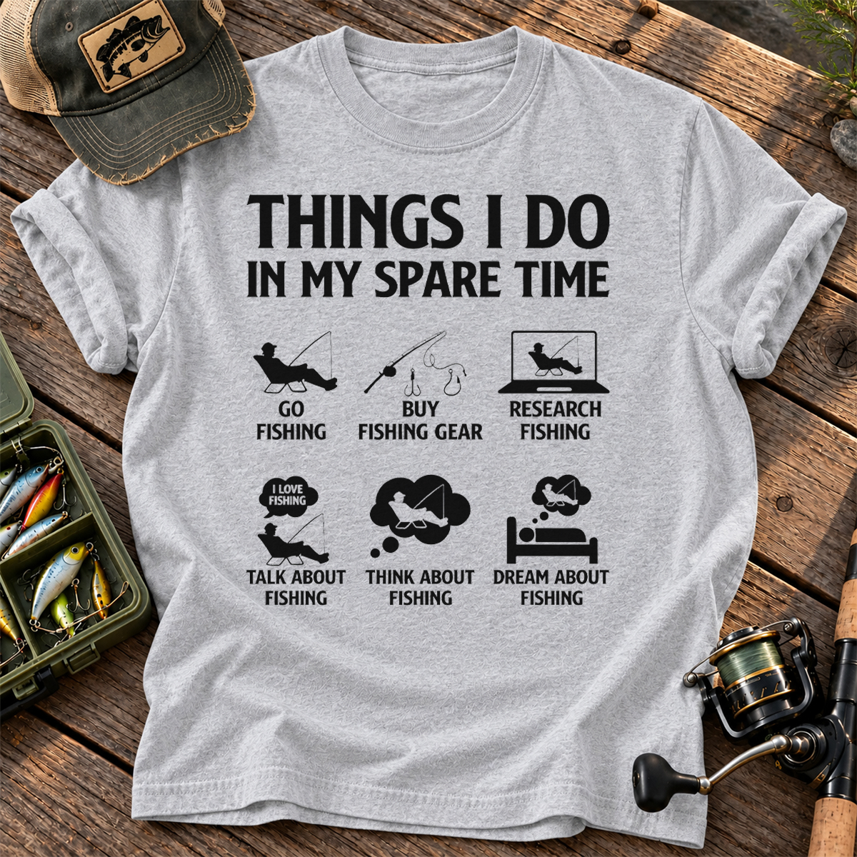 Things I Do In My Spare Time Fishing Classic T-Shirt