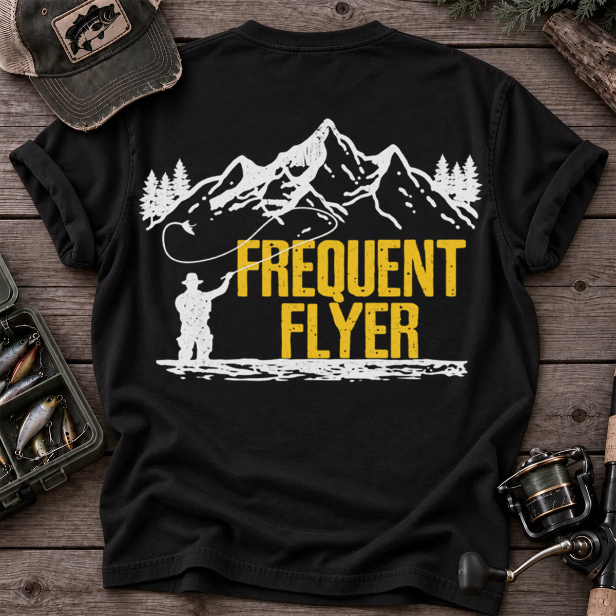 Frequent Flyer Fly Fishing Outdoor Angler Classic T-Shirt