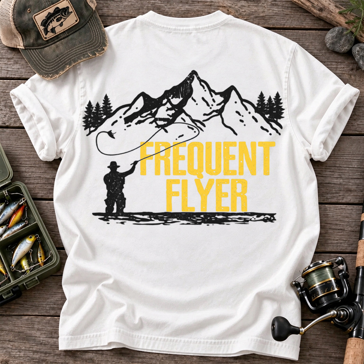 Frequent Flyer Fly Fishing Outdoor Angler Classic T-Shirt