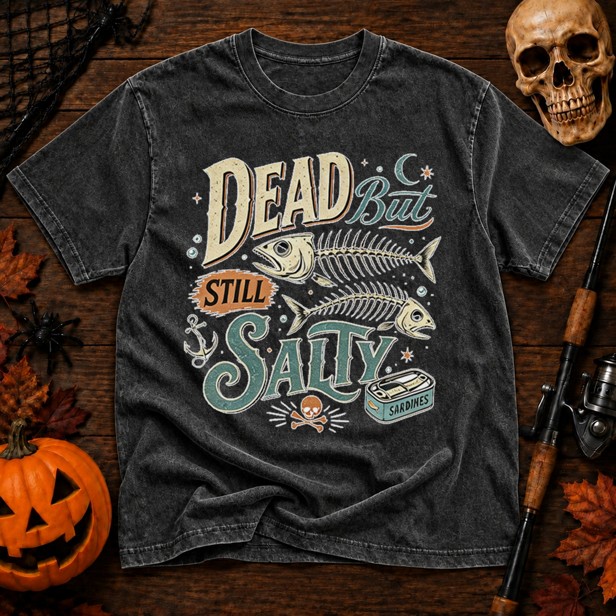 Dead But Still Salty Washed T-Shirt