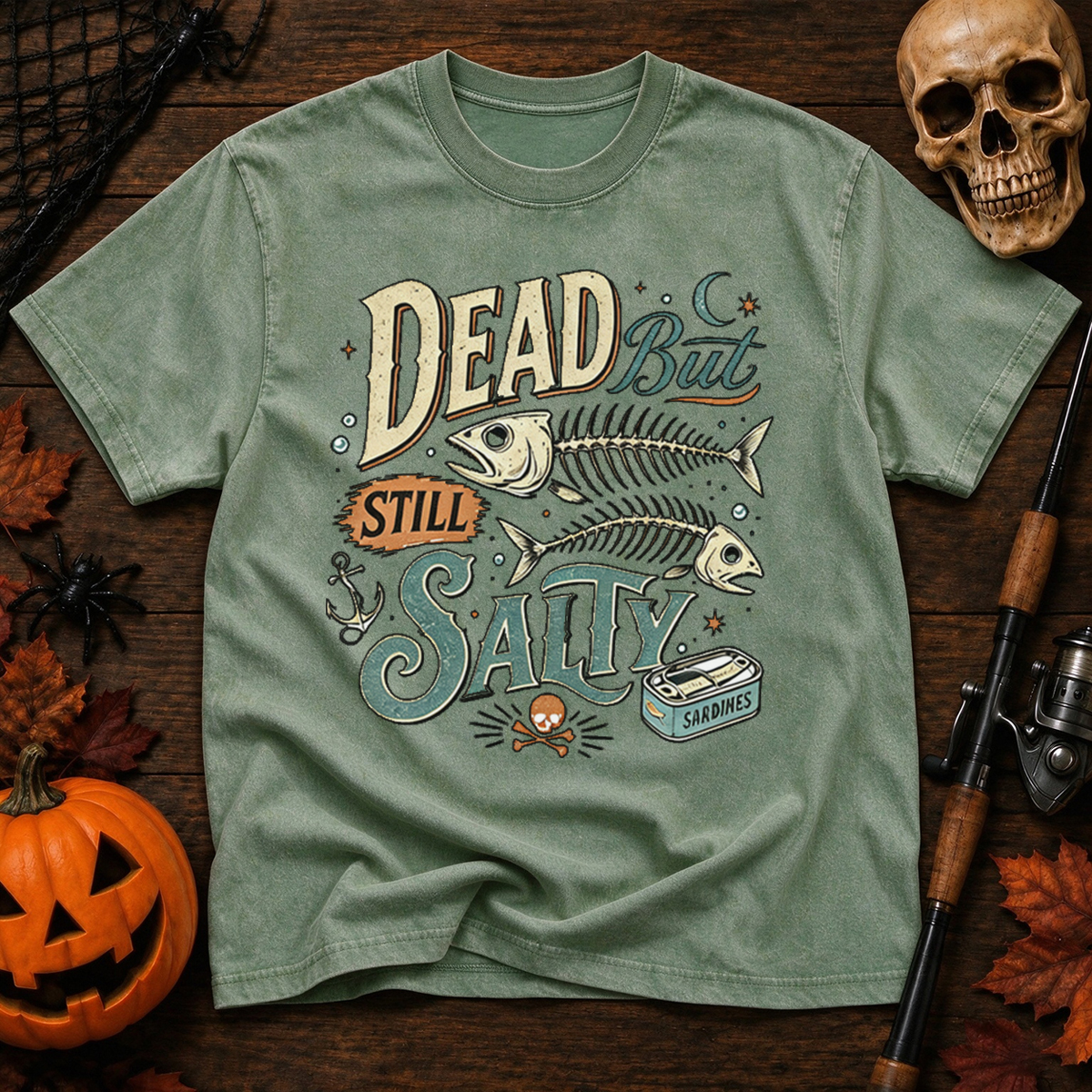 Dead But Still Salty Washed T-Shirt