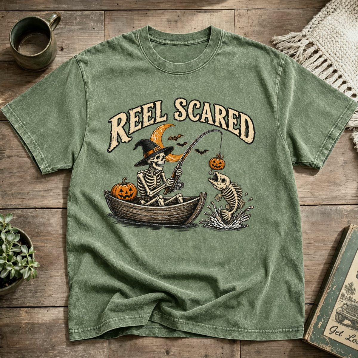 Reel Scared Washed T-Shirt