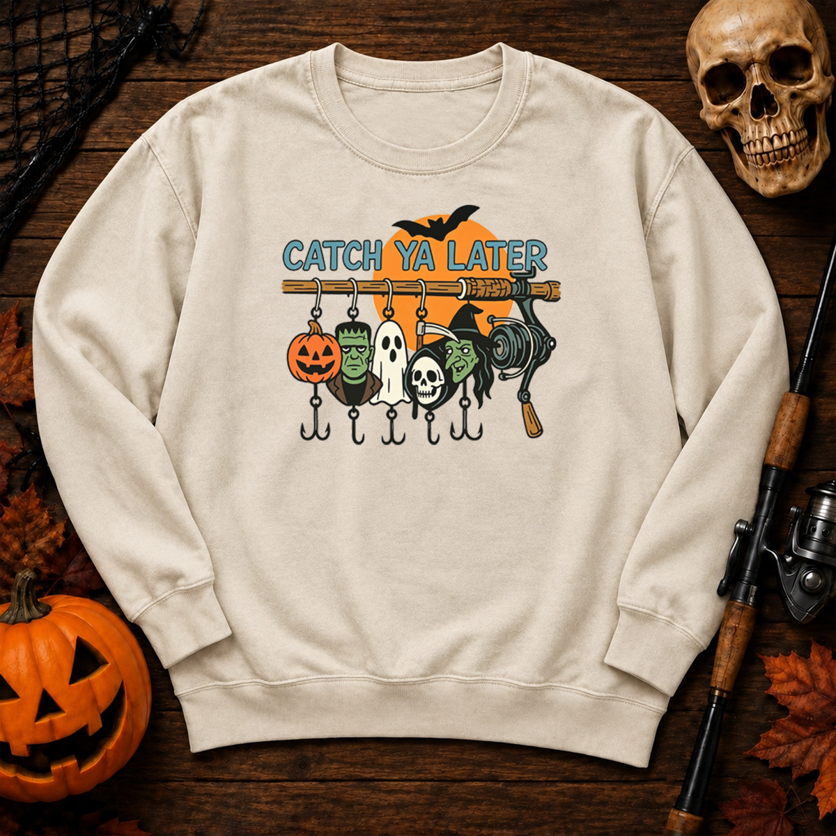 Retro Halloween Ghost Sweatshirt
