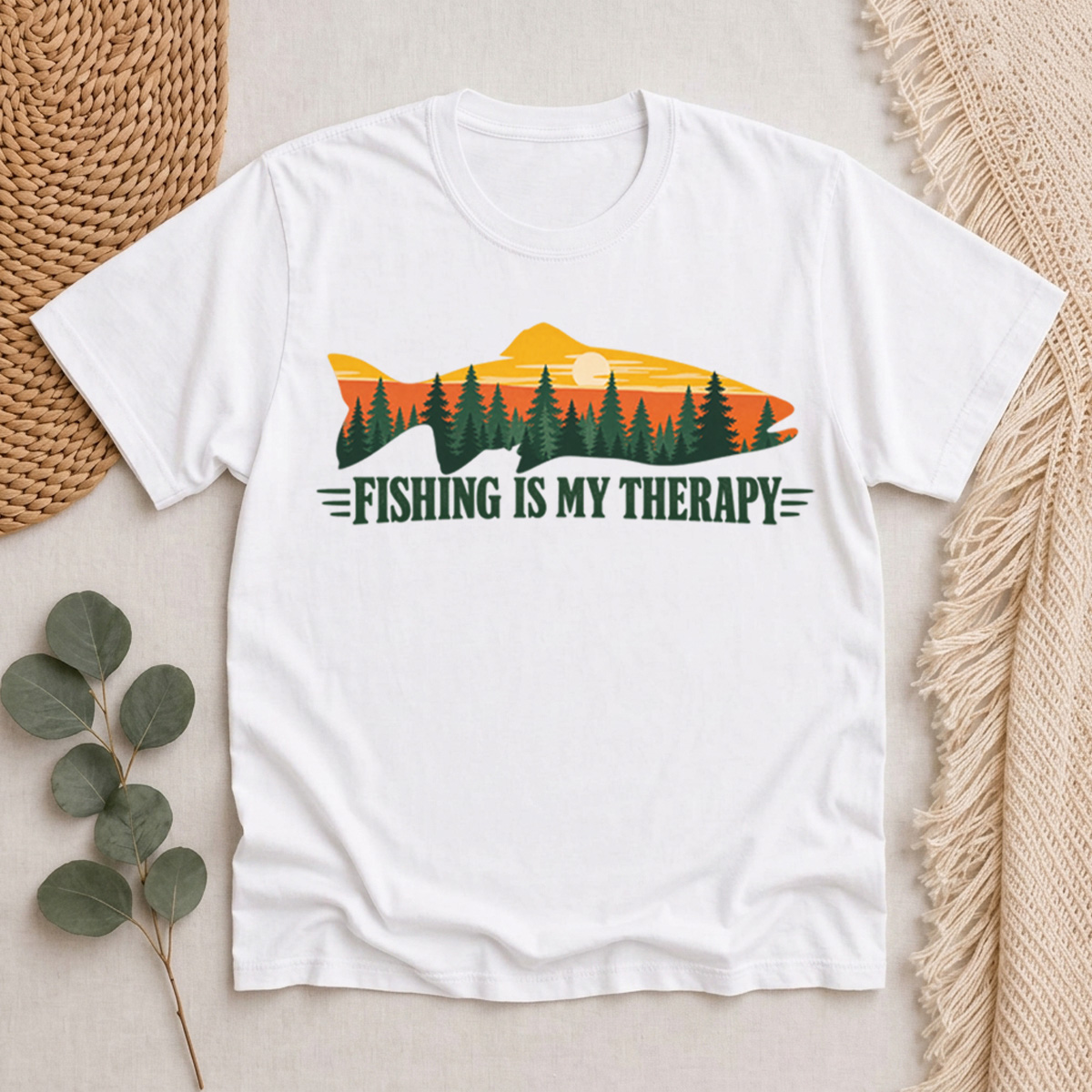Fishing Is My Therapy Classic T-Shirt
