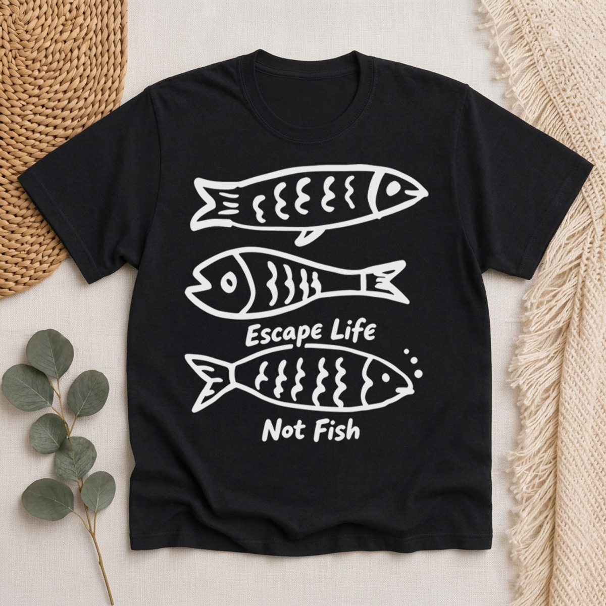 Escape Life Not Fish Classic T-Shirt