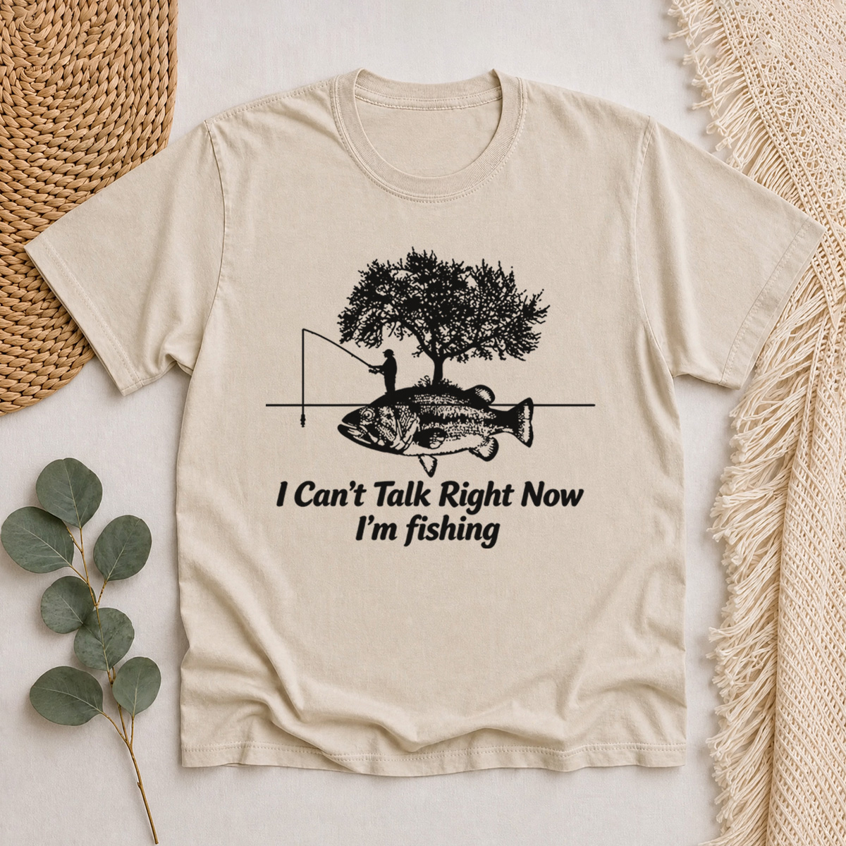 I Can't Talk Right Now I'm fishing Classic T-Shirt