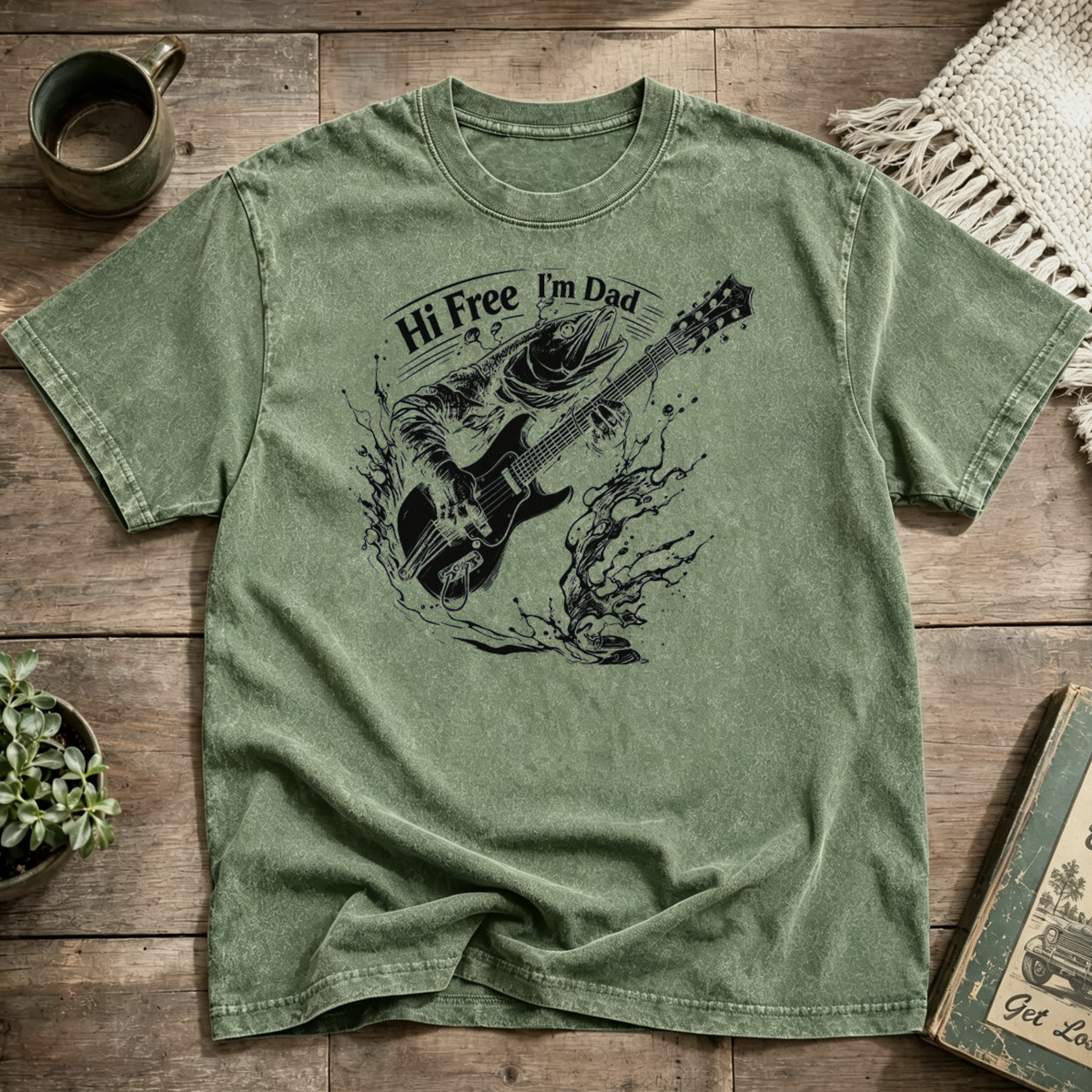 Hi Free I'm Dad Washed T-Shirt