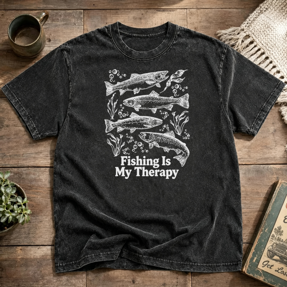 Talk Less Fish More Washed T-Shirt