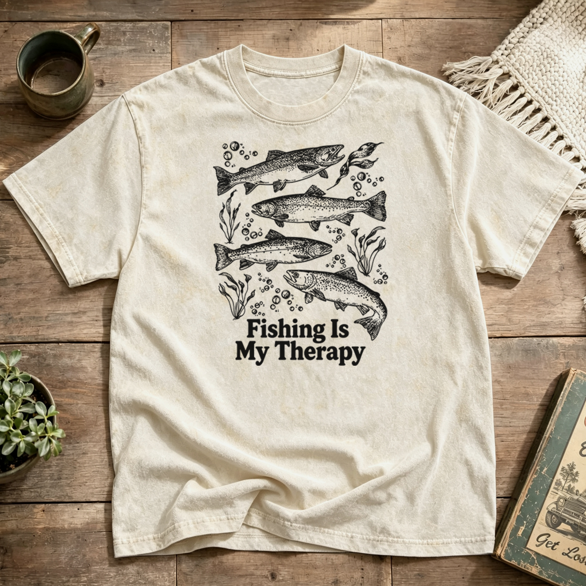 Talk Less Fish More Washed T-Shirt
