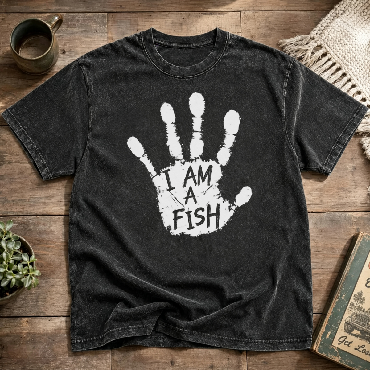 I AM A FISH Washed T-Shirt