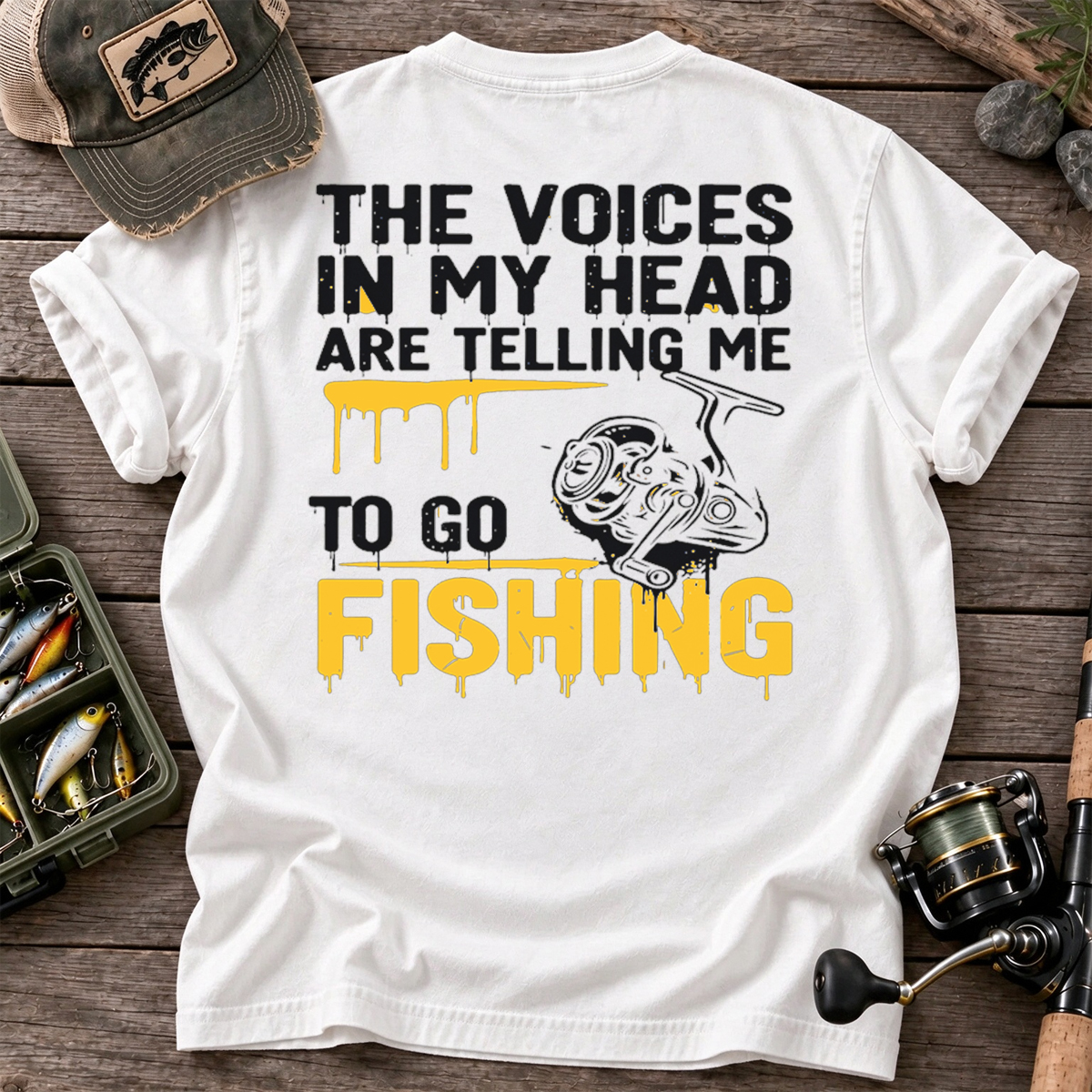 The Voices In My Head Are Telling Me To Go Fishing Classic T-shirt