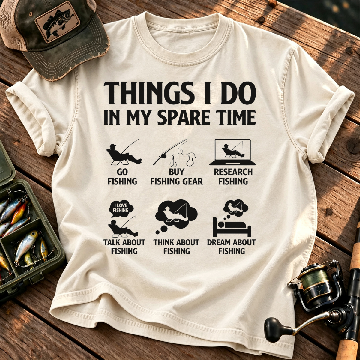Things I Do In My Spare Time Fishing Classic T-Shirt