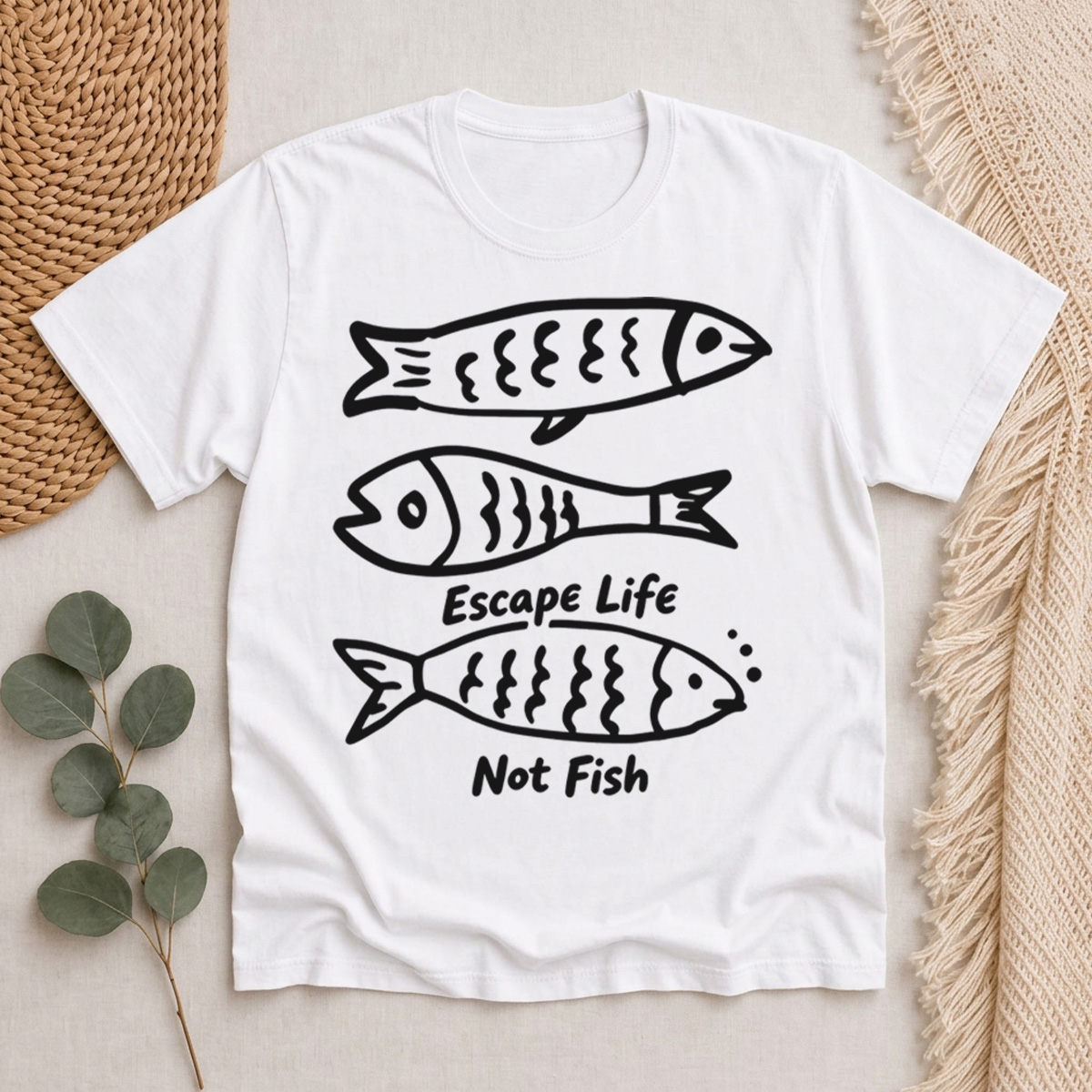 Escape Life Not Fish Classic T-Shirt